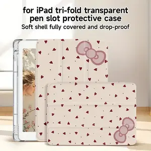 Compatible with iPad 10.2 Case, Compatible with iPad 10th Generation and iPad Air 4/5/6, Supports iPad 7th/8th/9th Generation and Pro 11inch with Built-in Pen Slot, Ultra-thin Soft Full Protection Anti-drop Tablet Case