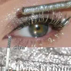 Mixed Color Glitter Mascara Stick, Long Lasting Quick Drying Eyelash Extensions Volume Building Mascara, Professional Eye Enhancement Makeup Products Long-Lasting Waterproof Formula, Perfect for Daily Wear & Parties