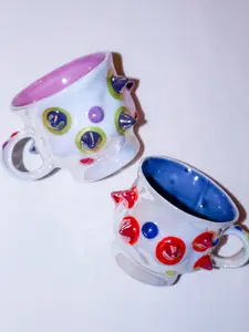 Fantasy Rivet Series Handmade Ceramic Circular Cup