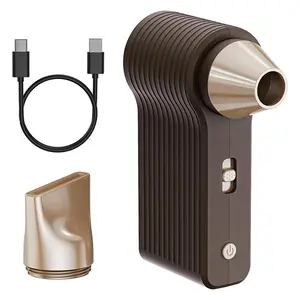 Brushless Motor Turbocharged Violent Fan Black Gold USB Charging Mini Portable Cooling Snow Removal Low Noise Core Technology