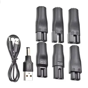 8 PCS Replacement Power Cord 5V Charger USB Adapter Suitable for All Kinds Electric Hair Clippers Beard trimmers Shavers