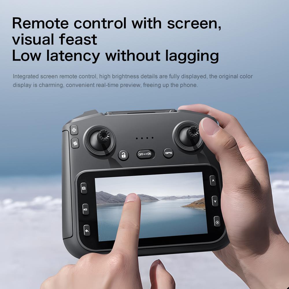 [Top-Tier Edition] Professional GPS Drone with 8K  Dual Cameras, 3-Axis Gimbal Stabilization, 2000m Control Range, 100m Flight Altitude, Large Screen Remote, Auto Low Power Return, 2 Batteries