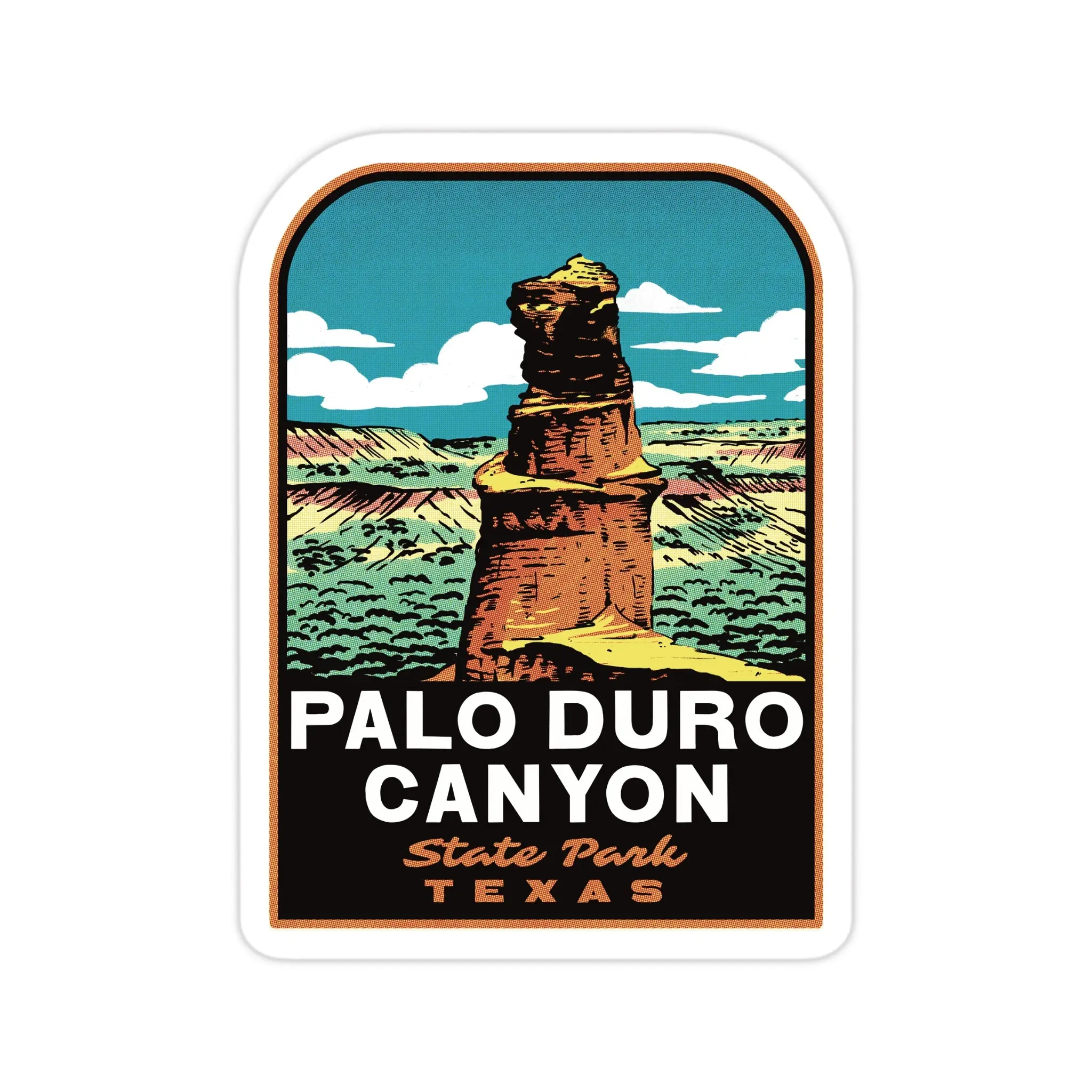Palo Duro Canyon State Park Texas - Vinyl Sticker