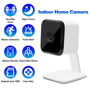 Indoor Wireless Security Camera, Home Security Camera, Wifi Monitoring Camera, Entrance Surveillance, Night Vision, Motion Detection, Two-Way Audio, USB Powered, 2.4GHz Wi-Fi
