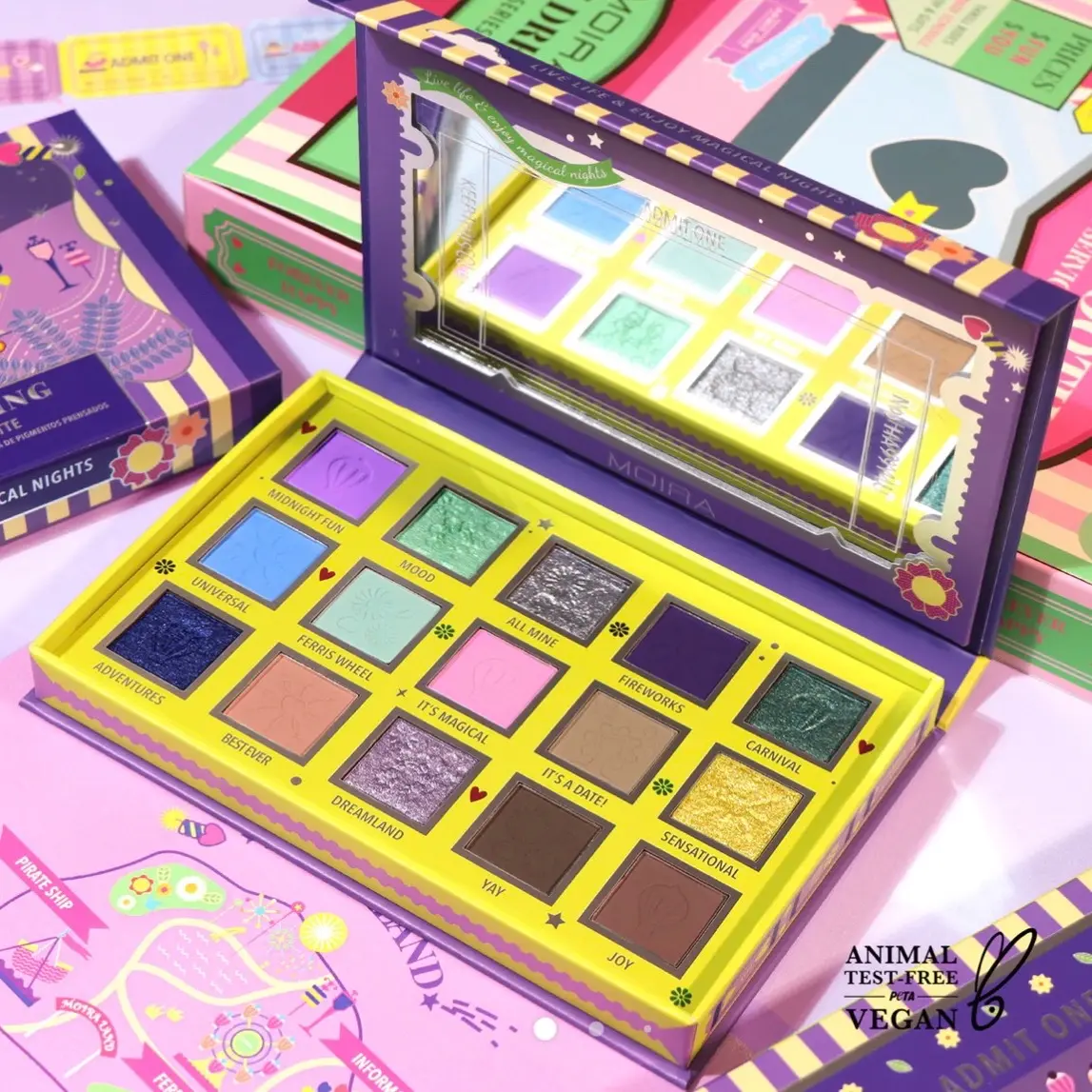 Moira magic dreaming  Eyeshadow Matte Creamy Mettalic Satin