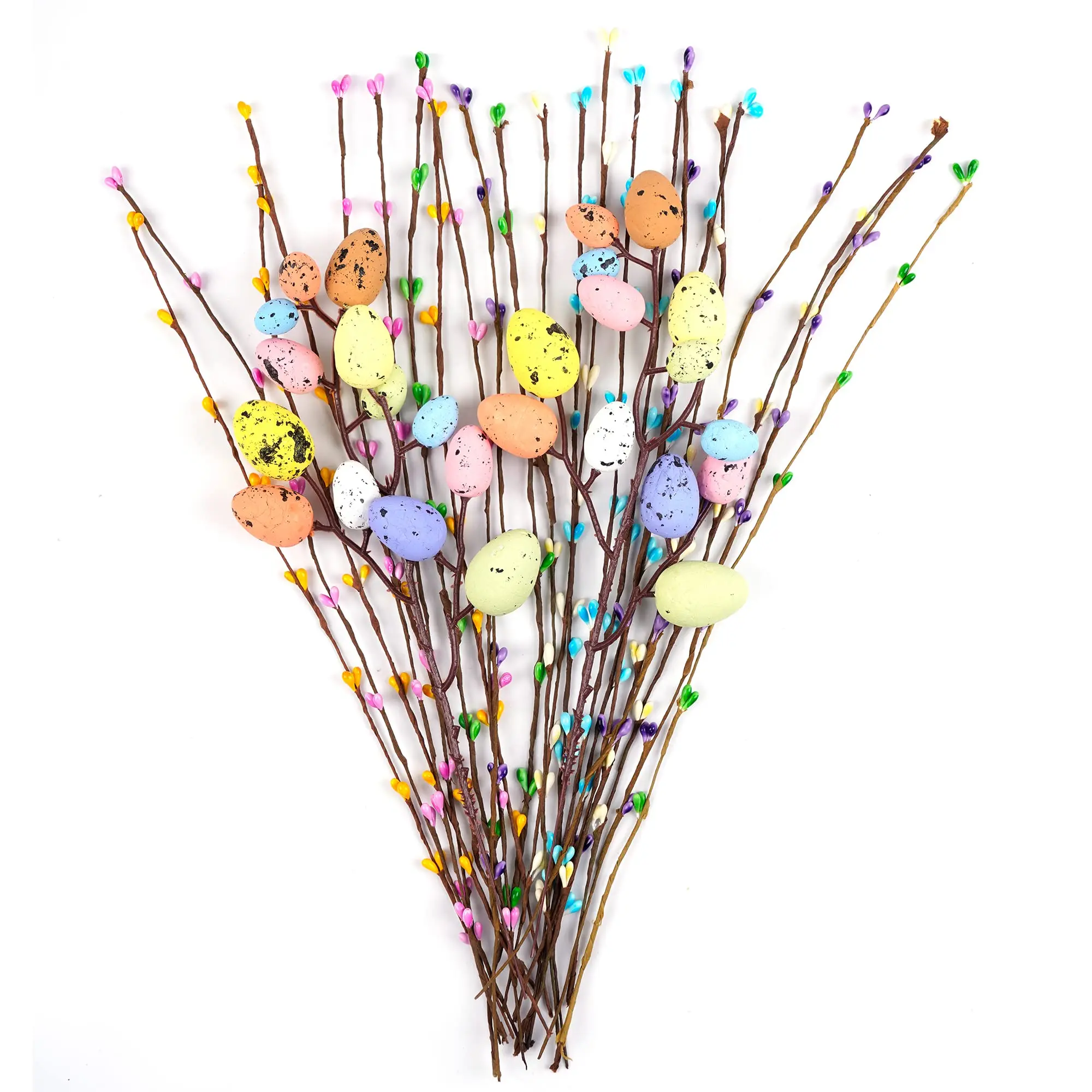 Easter Egg Stem, 26pcs/set Artificial Egg Branch without Vase, Decorative Flower Stem for Home Party Wedding, Home Decor Supplies, Ornaments