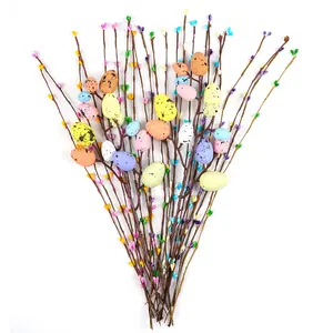 Easter Egg Stem, 26pcs/set Artificial Egg Branch without Vase, Decorative Flower Stem for Home Party Wedding, Home Decor Supplies, Ornaments