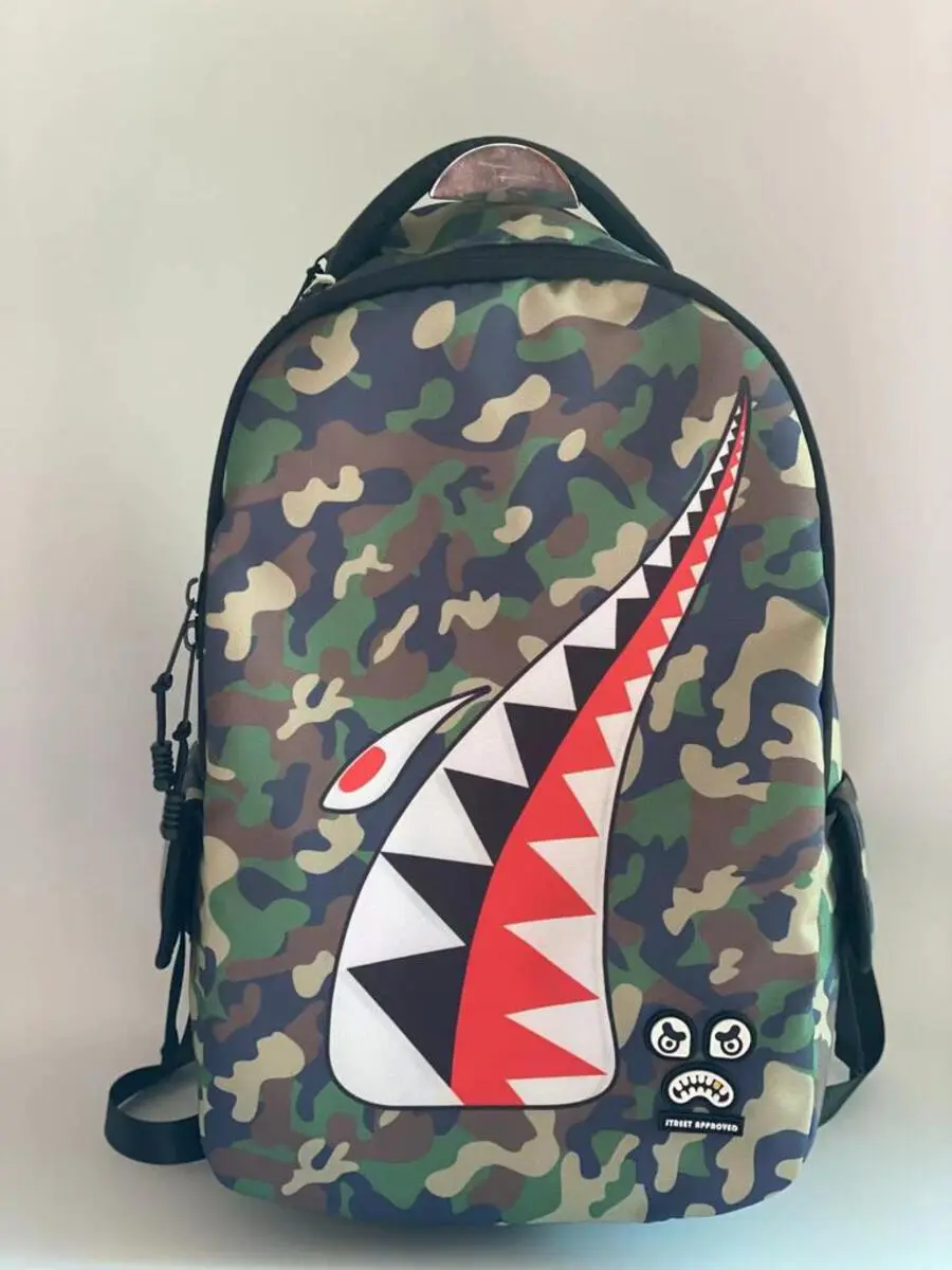 Approved Backpack shark Green Camo Approved Backpack shark Green Camo