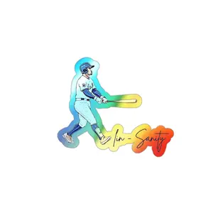 Die-cut Stickers, Baseball Bag Sticker, Holographic Decal, Lindor Linsanity, Sports Fan Gift, Unique Sticker
