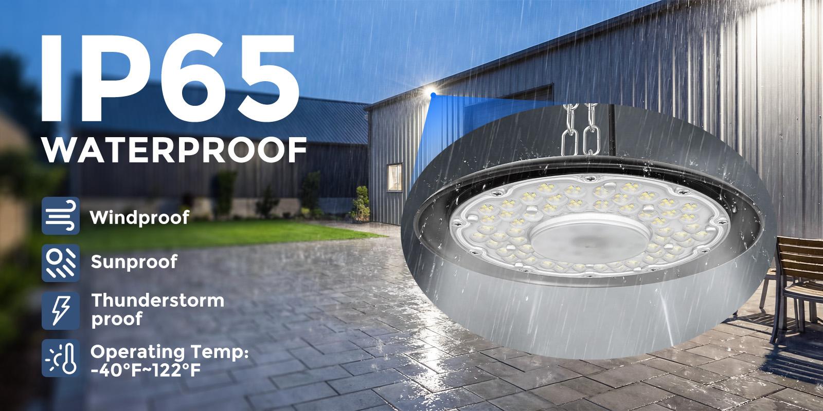 UFO LED High Bay Light 200W, 6000K Daylight Color High Bay LED Shop Light, with 5-foot cable and US standard plug, IP65-rated Commercial Fixture, Suitable for Warehouses, Workshops, Barns, and Factories UFO LED High Bay Light 200W, 6000K Daylight Color High Bay LED Shop Light, with 5-foot cable and US standard plug, IP65-rated Commercial Fixture, Suitable for Warehouses, Workshops, Barns, and Factories