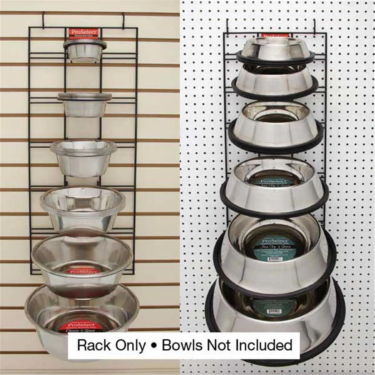 212 MAIN Pet Bowl Display Rack - Non-Skid, Wall-Mountable, Durable Metal Wire Organiser