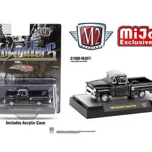 M2 Machines 1:64 1958 Chevrolet Cameo Pickup Truck Lowriders Limited Edition – Black – Mijo Exclusives