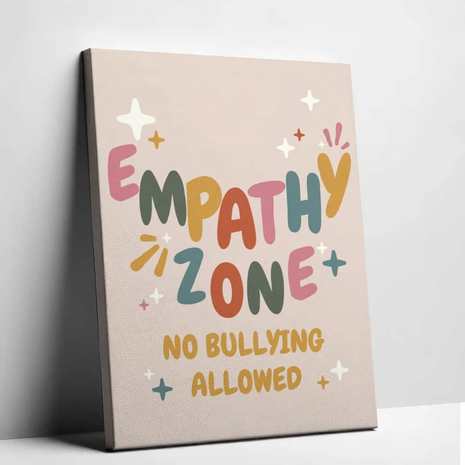 No Bullying Allowed Sign | Empathy Zone Poster | Inspirational School Decor | Digital anti bullying banner