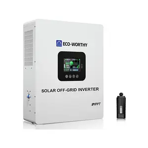 ECO-WORTHY UL1741 5000W 48V Solar Inverter Charger with WiFi, 48V DC to 120V AC,Inversor Solar Built in 100A MPPT Solar Charge Controller,40A AC Charger,Work with Lead Acid/LiFePO4,Home Backup