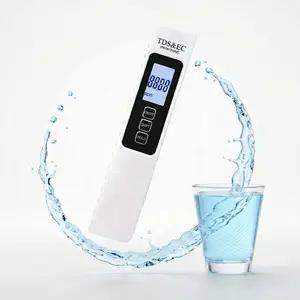 Practical 4-in-1 water quality tester detects TDS, EC and water temperature. An essential household tool for testing drinking water, pool water and aquarium water.