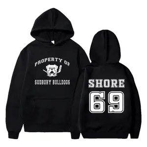 Shoresy 69 Sudbury Blueberry Bulldogs Hoodie Long Sleeve Sweatshirts Women Men Funny Clothes Gift for Birthday Holiday Christmas Halloween Casual Graphic Classic Menswear