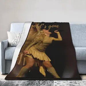 Freya Skye Blanket Flannel Cozy Pop-Inspired Throw With Vibrant Music Star Aesthetic, Ultra-Soft Bed Blanket And Lightweight Travel Throw For Teens, Bedroom Decor, Lounging, Camping, And Everyday Comfort