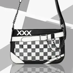 2025 New Badge Display Japanese Itabags Transparent Kawaii Pain Shoulder Bags Belt Buckle Y2k Messenger Zipper Bags Girls Gifts