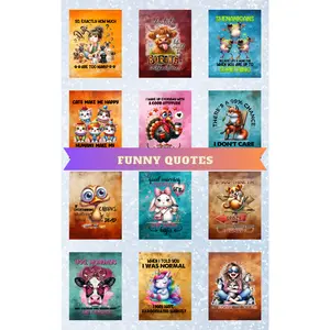 "Funny Quotes" Decorative Diamond Painting Release Paper