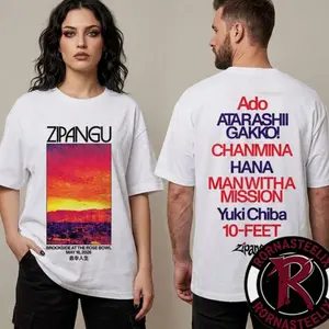 Zipangu Japanese Music 2026 Event Full Lineup Merchandise Brookside At The Rose Bowl On May 16 2026 Unisex T Shirt Two Sided Y0J
