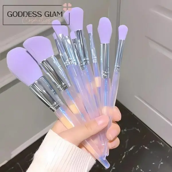 Purple Makeup Brush Set