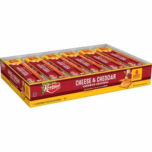 Keebler Sandwich Cream Crackers, 12-Pack Snack Biscuits for On-the-Go Treats