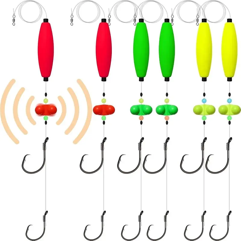 D-Double Rattle-5/0+8/0Hook * 6PCS