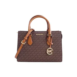 Michael Kors Sheila Logo Tote Bag with Leather and Gold Hardware for Women