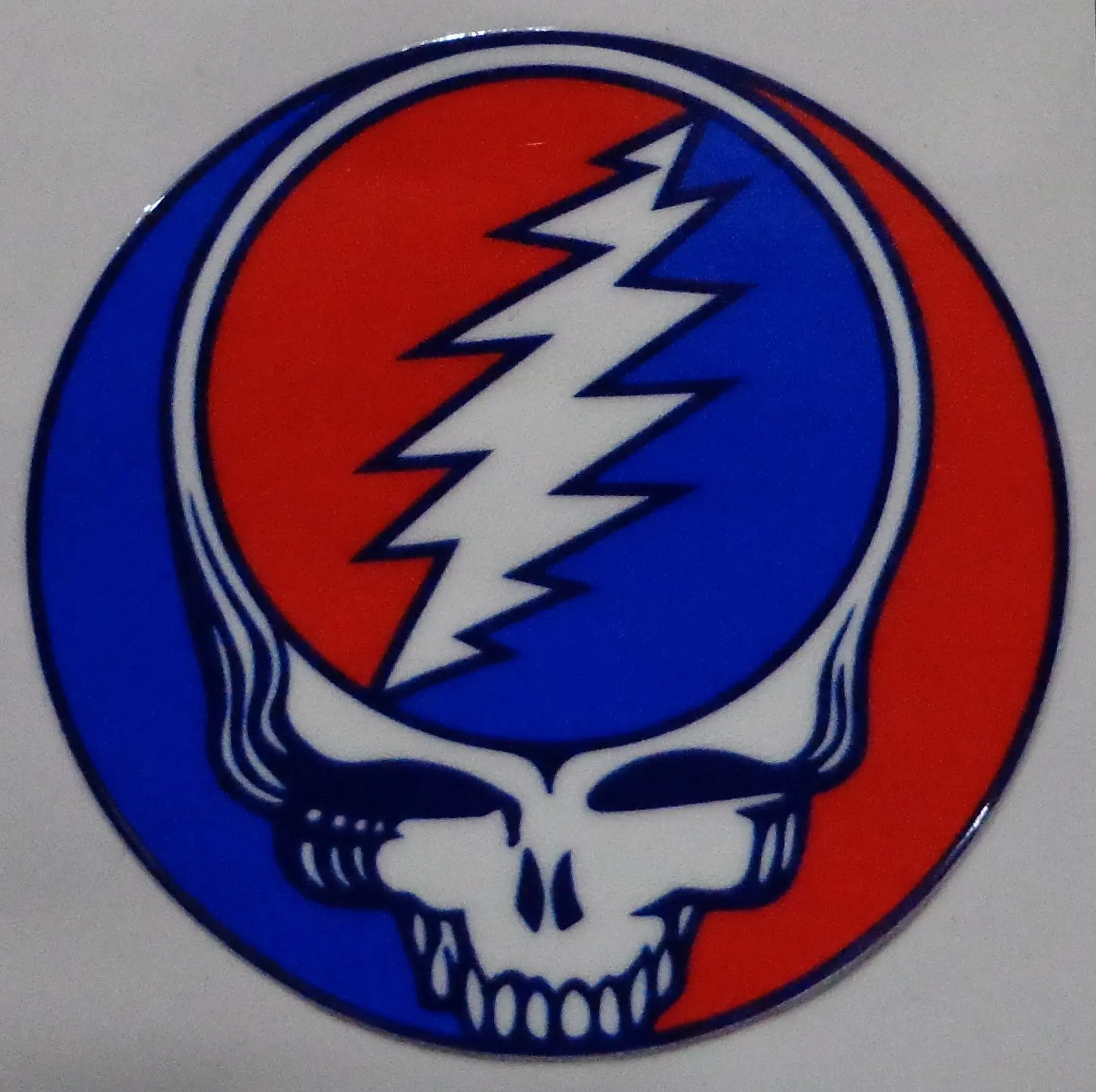 Grateful Dead Steal the Night Skull Sticker 3in x 3in UV DTF Decal