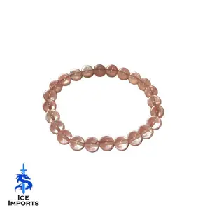 Rose Quartz Gemstone Bracelet | Ice Imports