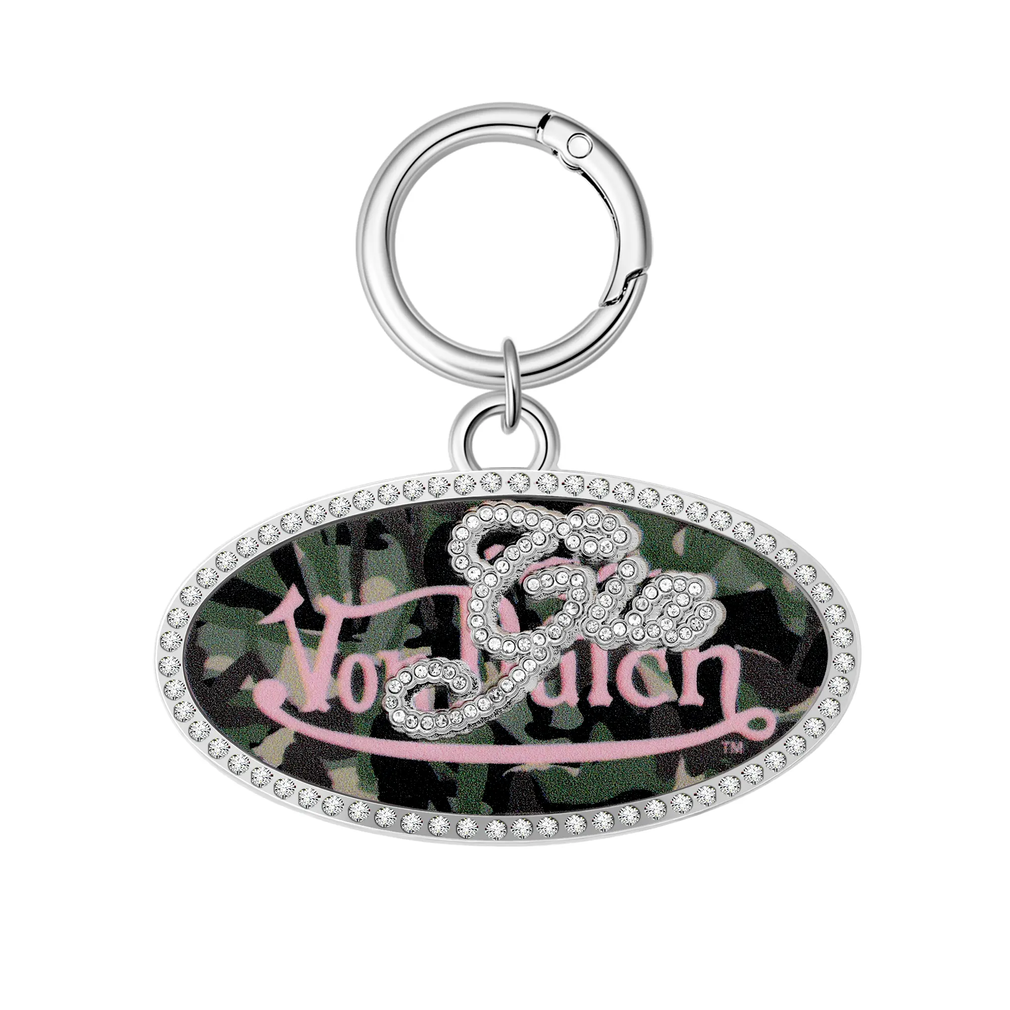 I.AM.GIA X VON DUTCH OVAL KEYCHAIN - PINK CAMO - NO RETURNS/CANCELLATIONS I.AM.GIA X VON DUTCH OVAL KEYCHAIN - PINK CAMO - NO RETURNS/CANCELLATIONS