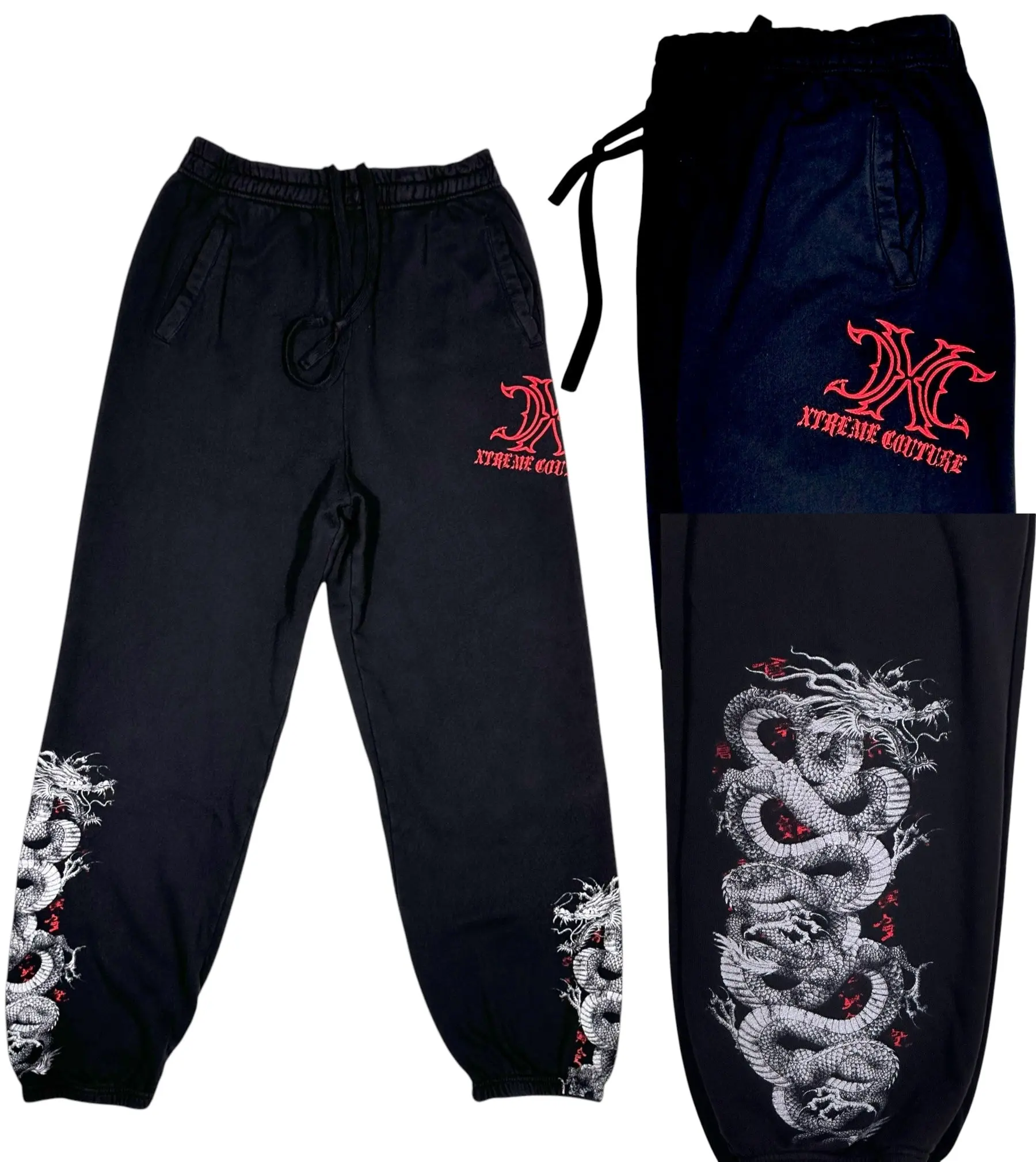 Xtreme Couture by Affliction Men's Sweatpants, Saigon Falls Graphic Streetwear Pants Made from 100 percent cotton