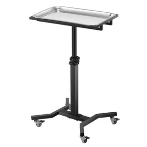 Tattoo Tray with Wheels Trolley Adjustable Height, Tattoo stand Rolling Tray for Tattoo Studio