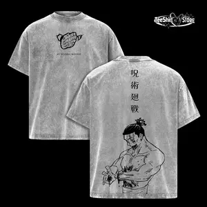 Aoi Todo JJK T-Shirt / Hoodie | Jujutsu Kaisen Vintage Washed Oversized Graphic, Anime Streetwear Heavy Cotton Top | Unisex Casual Retro Fashion | Gift for Manga & Anime Fans