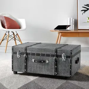 Texture Brand Storage Trunk - Gray Nickel