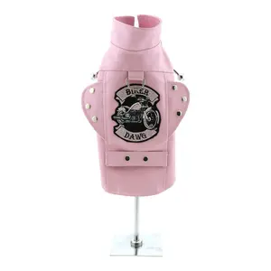 Pink Motorcycle Dog Jacket