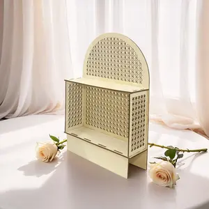 Arched Round Wooden Storage Rack, Multi-Layer Organizer for Desktop, Window Shelf, Balcony, Succulents, Aromatherapy, Cosmetics, Decor