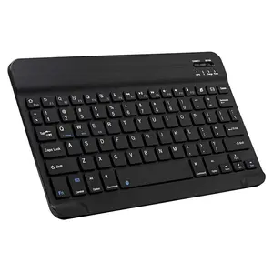 Ultra-Slim Small Bluetooth Keyboard for iPad, Portable Rechargeable Wireless Keyboard for iPad Air, iPad Pro, iPad mini iPhone Android Samsung Tablet Cell Phone Smartphone (1 Pack)