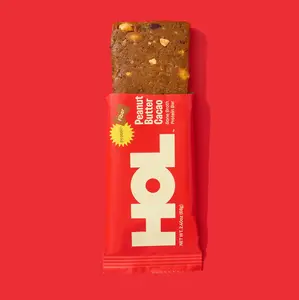 Peanut Butter Cacao Protein Bar - HOL Health Club, The Bone Broth Protein Bar, 20g Protein, 6g Collagen, 4g Fiber, All Natural