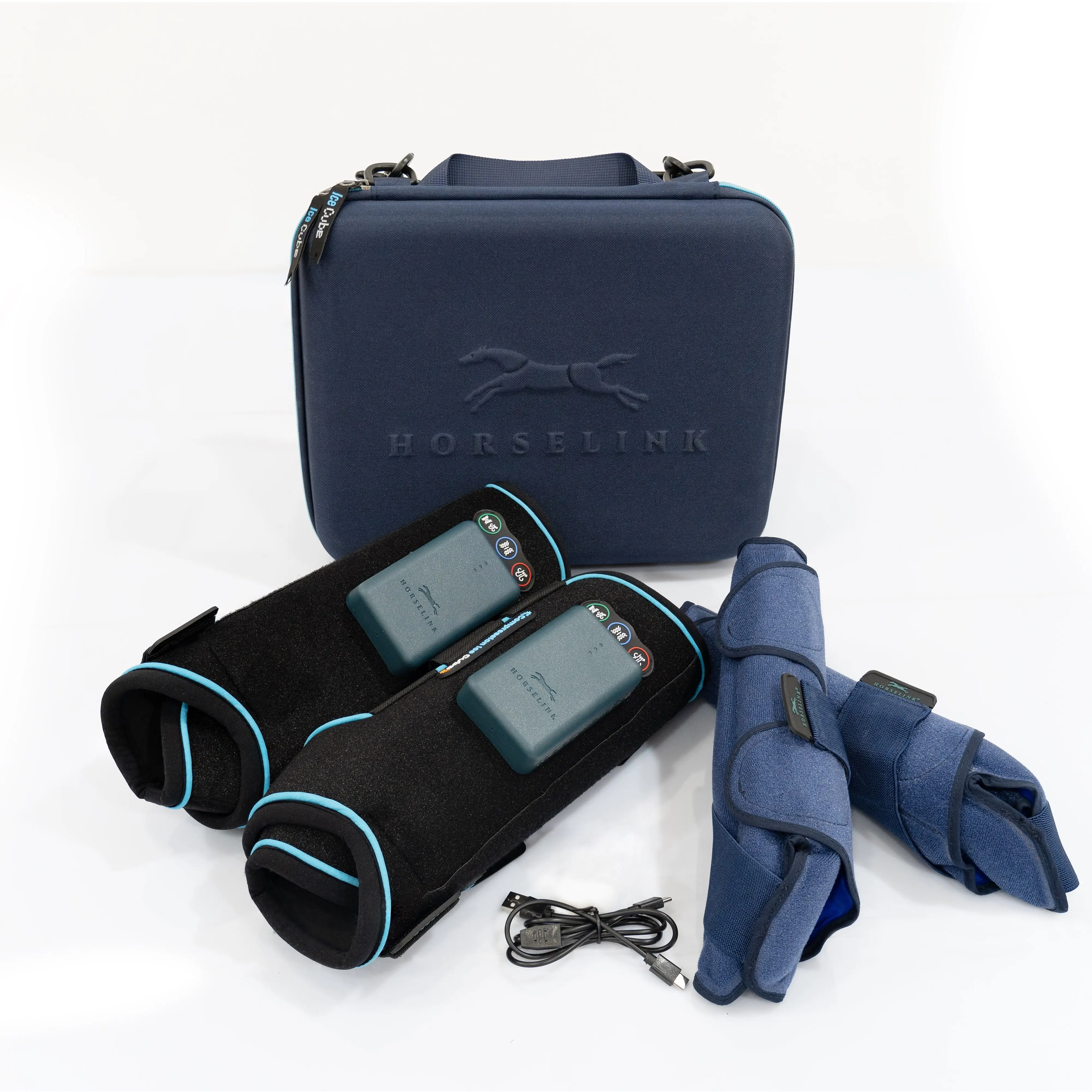 Horselink 3-in-1 Horse Therapy Boots with Compression, Vibration, PEMF & Ice Therapy Wraps for Equine Recovery,camping essentials