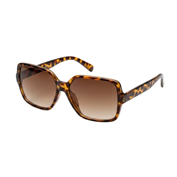 Cheetah Chocolate Sunglasses Womens Oversized Cute Retro Square Brown Vacation Sun Glasses UV Protection
