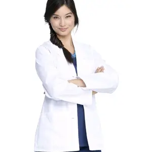 Personalized Lab Coat with Embroidery Underwear Womenswear Workwear Uniforms