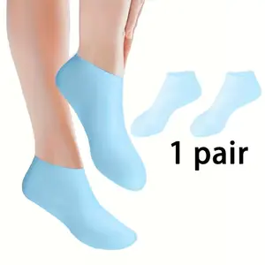 Aloe Gel Silicone Socks for Women, Moisturizing Foot Care, Repair Dry Feet and Heels, Soften Rough Skin, Light