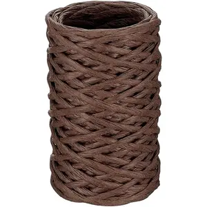 65 Feet Floral Wire Rustic Vine Bind Wire for Craft Wrapping Flower Bouquets 1 Roll Dark Brown