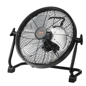 VEVOR Cordless Fan 12 in, Portable Quiet Personal Fan for Home or Office, 360 Degree Manual Pivoting Head, Stepless Speed Regulation High Velocity Cordless Fan, Heavy Duty Metal Industrial Floor Fans