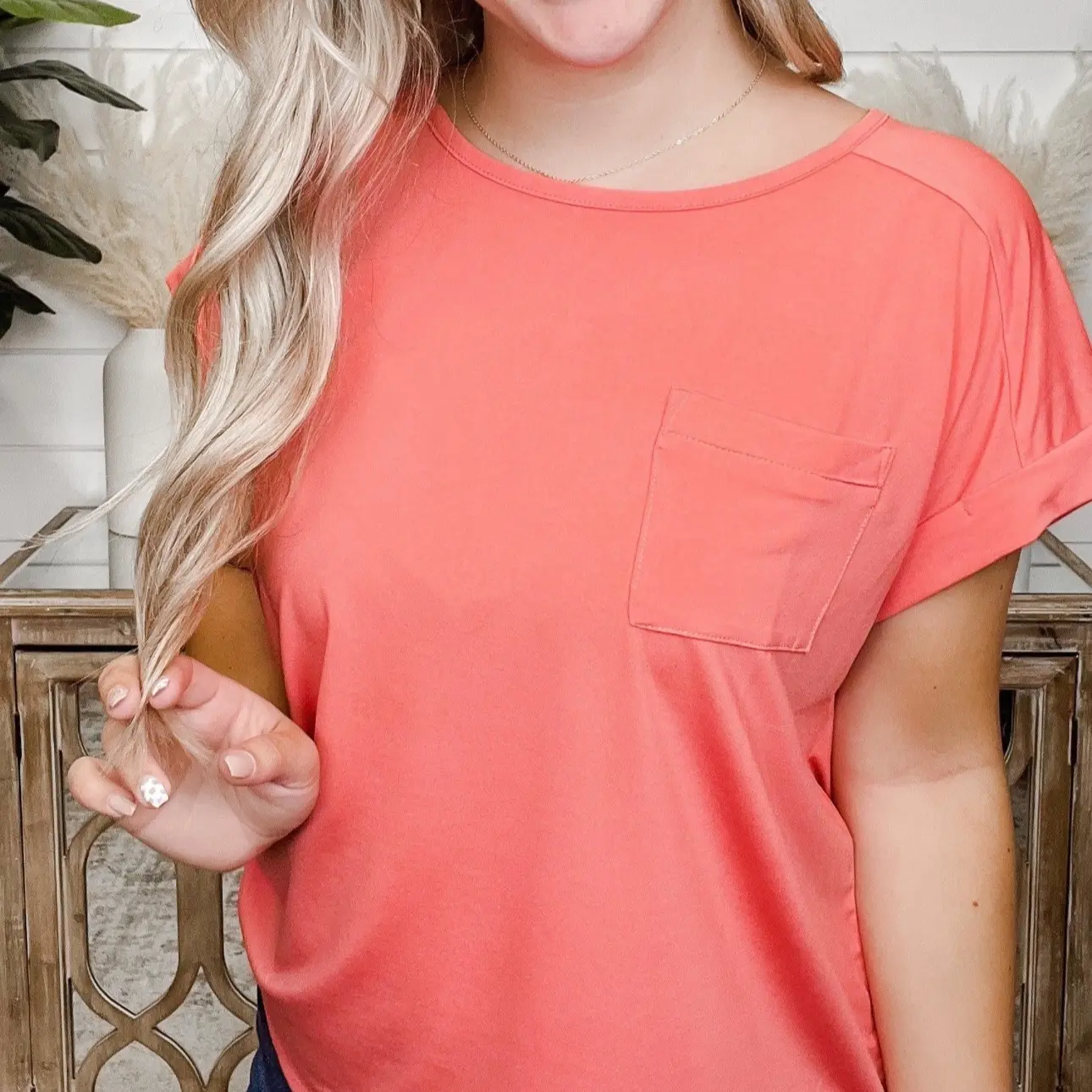 Sew in Love Boyfriend Tee Cuffed Sleeve