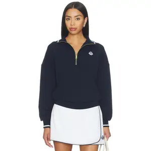 Varley Bertie Half Zip Sweater in Navy