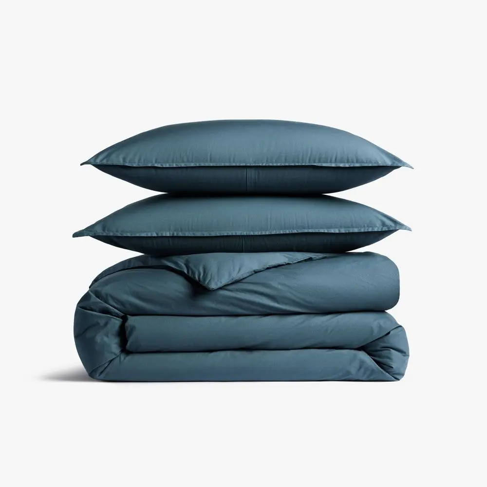 Full/Queen Casual Organic Cotton Duvet Cover & Sham Set Cove - Parachute