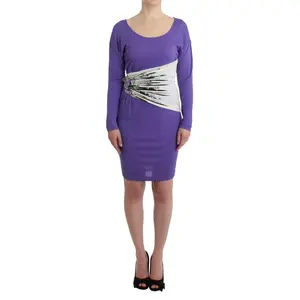 Cavalli Purple longsleeved dress