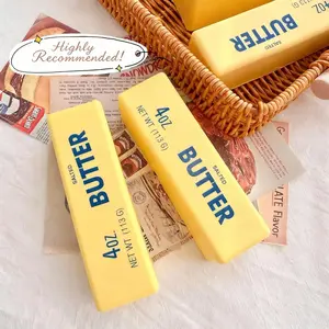 Soft Butter Stick Toy, Squishies, Soft Squeeze Stress-Relieving Toy, with Butter Shape, Soft and Bouncy, Suitable for Family and Office Use for Kneading and Stress Relief, Suitable for All Age Groups